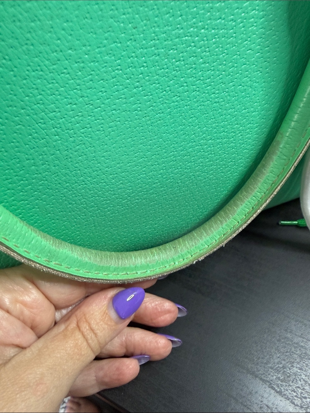 kate spade Wellesley Quinn Emerald Green Leather Satchel with Playful Charm - Picture 14 of 15